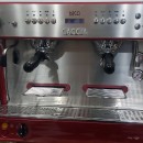 Thanh lý  Máy pha cà phê Gaggia cũ Deco D 2 group tặng kèm máy xay nguyên bộ màu đỏ.